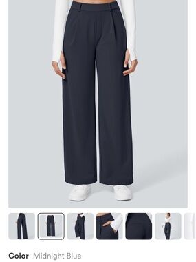 HALARA DayStretch High Waisted Navy Straight Leg Work Pants